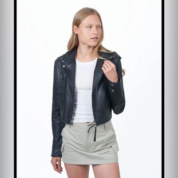 JKT Erin Burnished Leather Jacket - Picture 1 of 3